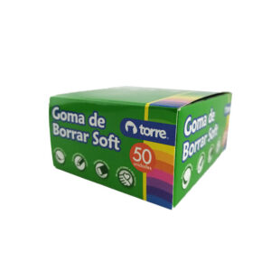 Caja goma de borrar soft x10