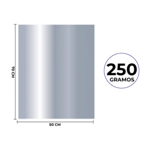 CARTULINA METALICA PLATEADA 50X70 CM 200 GRAMOS