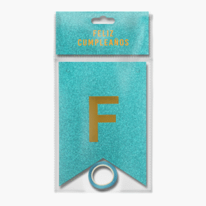 BANNER FELIZ CUMPLEANOS DISEÑO CON GLITTER